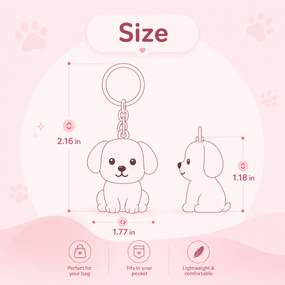 Pet Hair Keychain