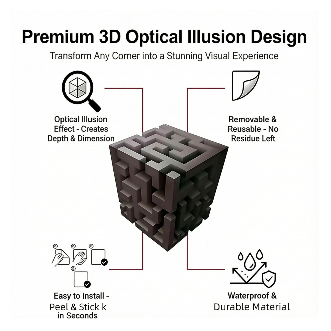 3D Decorative Corner for Rooms