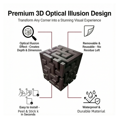 3D Decorative Corner for Rooms
